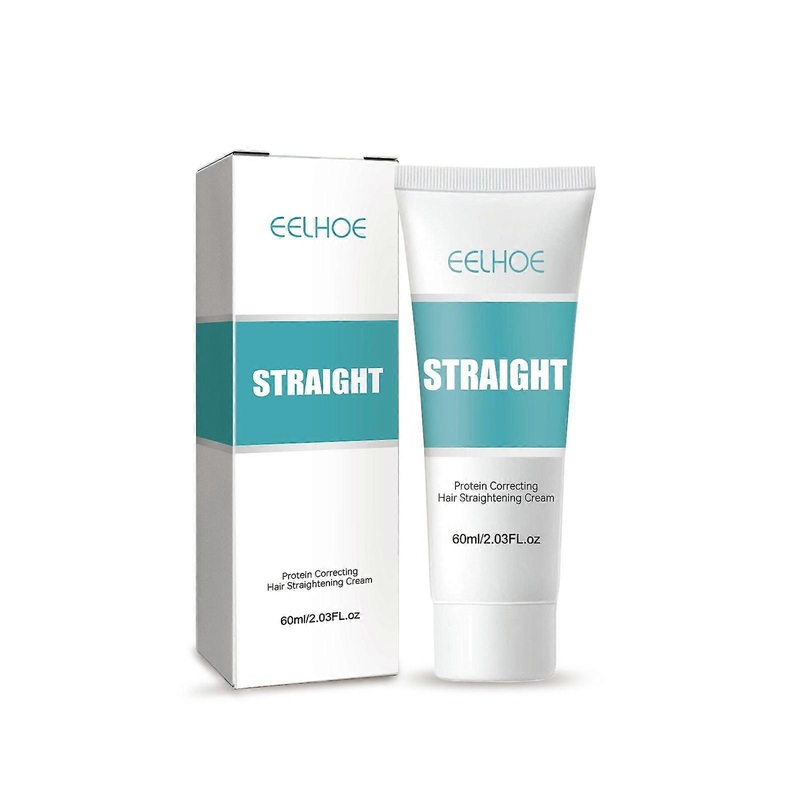 Protein Correction Hair Straightening Cream, Smoothing Frizz Repair Split Damaged Hair Straightening Treatment Cream