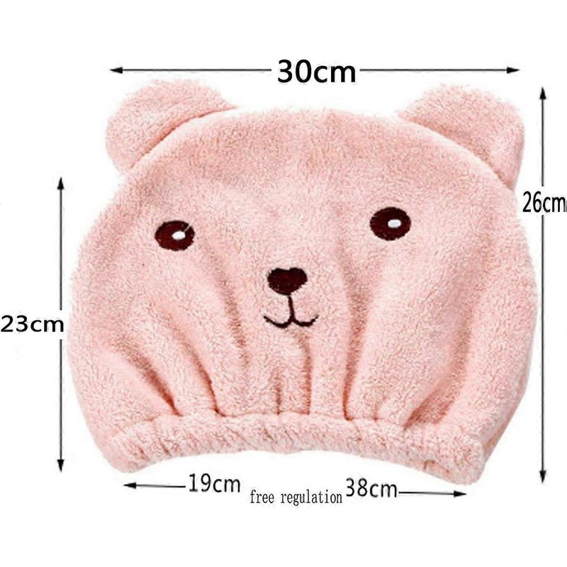 Turban Towel, 6PCS Quick Dry Hair Turban Dry Hair Cap Hair Drying Towel for Women Adults or Children