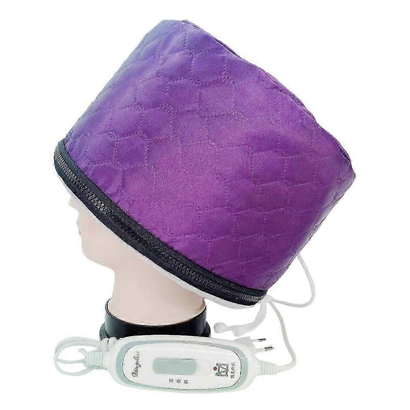2-Level Adjustable Heating Hat with Temperature Controller – Uniform Heating Drawstring Design for Hair Care – EU Plug 220V