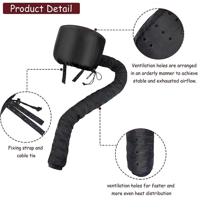 Portable hair dryer cap for deep conditioning and heat therapy, ideal for steam machines