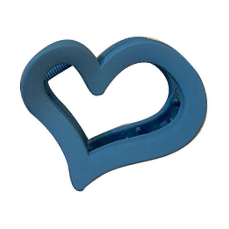 Romantic Design Heart-Shaped Hair Jaw Clips, Strong Hold Non-Slip Hair Accessories For Women, Cute Styling Tools With Versatile Color Design