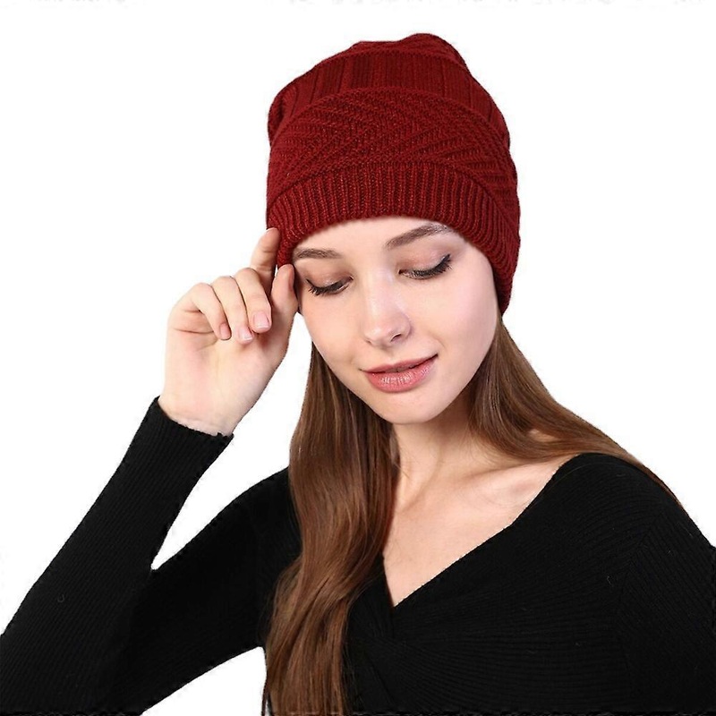 USB electric heating hat outdoor electric heating hat scarf dual-use autumn and winter heating hat scarfred