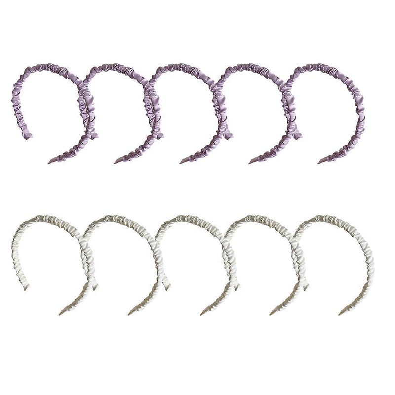 YFR110710pcs satin fine face simple style headband face wash headband headwear