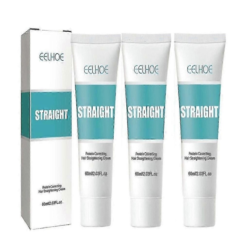 1-3pcs New Protein Correcting Hair Straightening Cream – Silk & Gloss Hair Straightening Cream, Nourishing Fast Smoothing Collagen Hair Straightener C