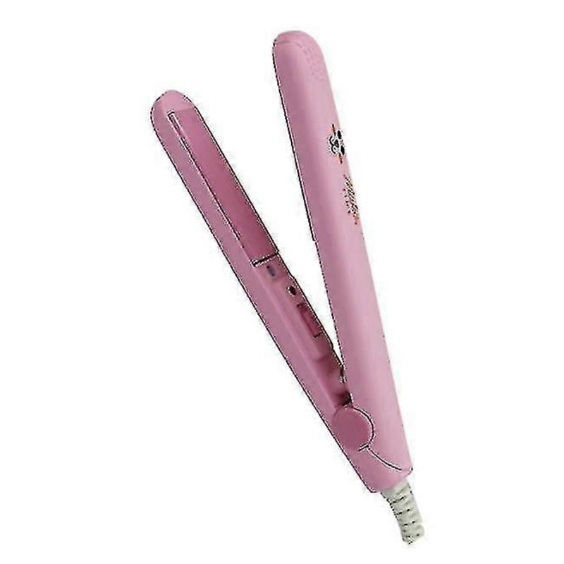Mini H Straightener, 2 In 1 Portable H Straightener Ceramic H Er