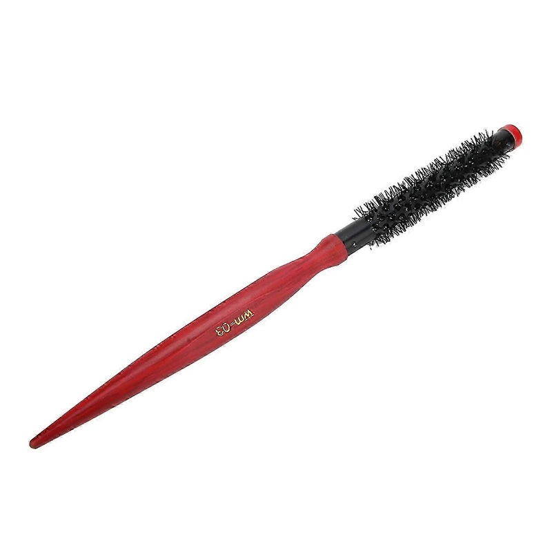 Mini Ultra Thin Aluminum Tube Nylon Bristles Hair Styling Brush Roll Hairbrush#3