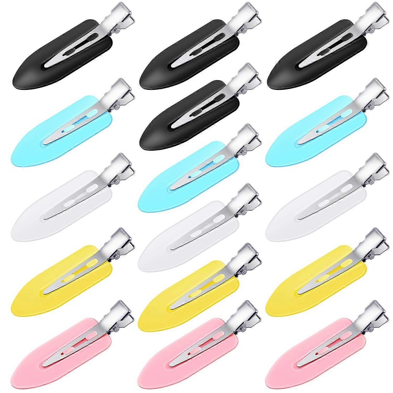 No Crease Hair Clips for Perfect Hairstyling, Non Slip Hair Accessories Stainless Steel and Plastic 15PCS for Women Girls