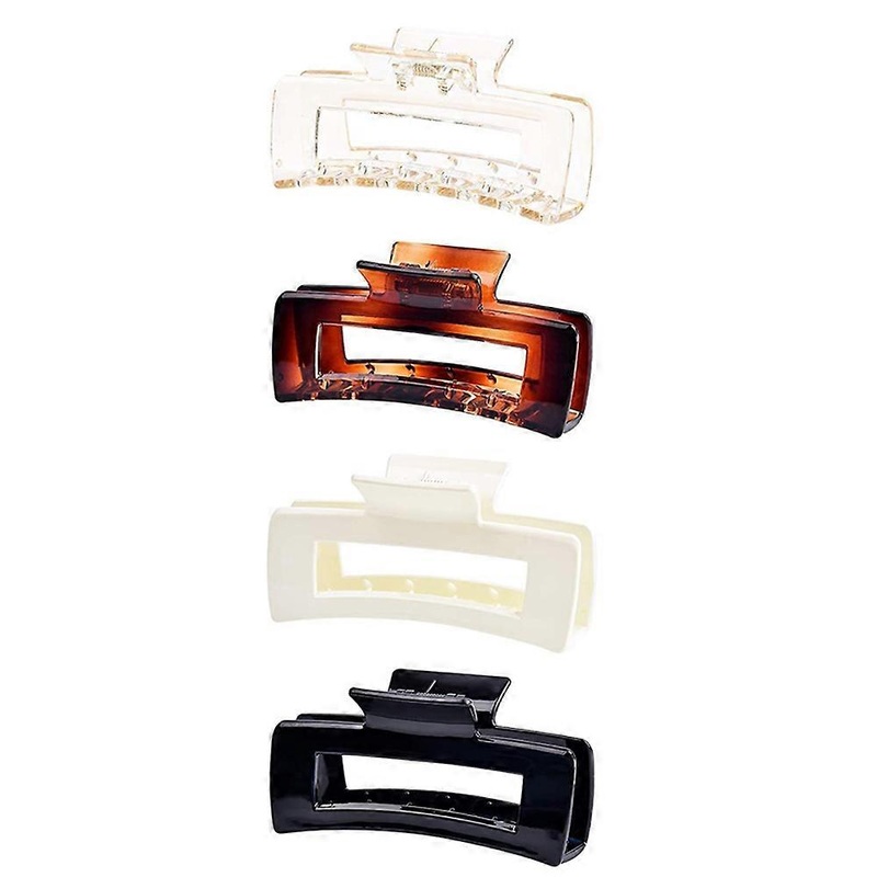Nonslip Acrylic Banana Jaw Clips, Premium Material For Strong Hold – Comfortable and Non Slip Big Hair Claw Clips For Showering Exercising Cooking