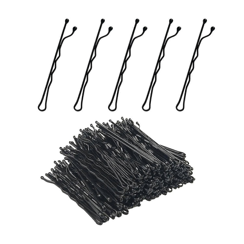 Premium Metal Hair Pins, 200 Count Non-Slip Bobby Pins with Double Smooth-Coating for Daily Wear, Reusable Invisible Wave Pins for All Hair Types
