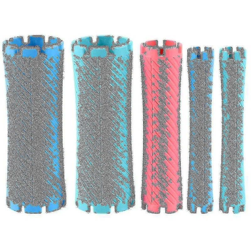 100pcs/set 10 Sizes Hair Perm Rods Kit Cold Permanent Bar Plastic Curlers Rollers Set Wave Fluffy C