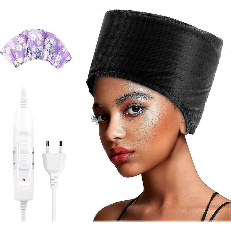 2025 Hair Cap Treatment Steamer for Deep Conditioning – Thermal Hot Head Heat Hat Electric for Afro Hair Spa Care Home Use wi 2024 Gift SZRH