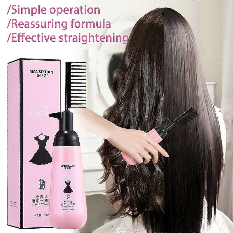2025 Seconds Straightening Cream Hair Straightening Cream Curly Hair Straightening Cream Straight Comb Suitable For All Hair Types PU3632