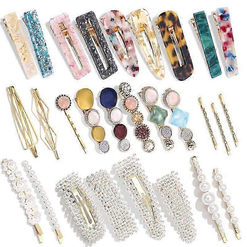 2025 Strict Quality Control Pearl Hair Clips, No Hurt Fashionable Design for Women and Girls, Hollow Geometric Elegant Hair Accessories, Fashion Desig