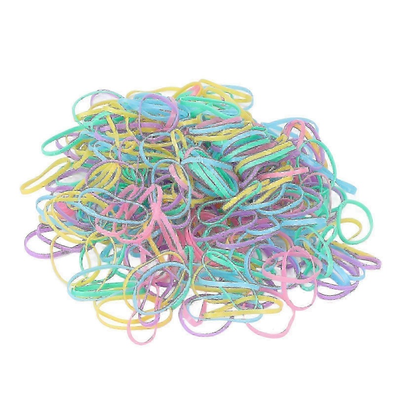Plastic Hair Ties Colorful Thick Elastic Hair Bands for Toddler Baby Girls Kids Hair Styling