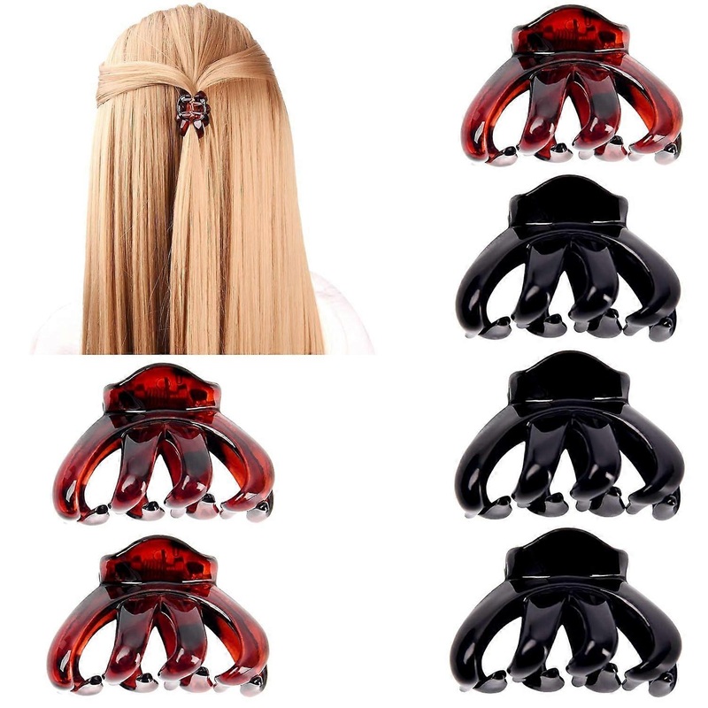 Stylish Hair Accessories For Women, Non-Slip Grip Resin Plastic Claw Clips With Fashionable Appearance Ideal For Daily Use And Travel