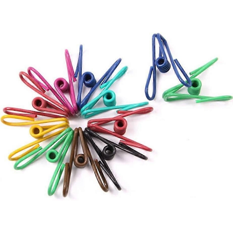 50pcs Agrafes En Mtal Color Titulaires Pince  Linge (couleur Alatoire)