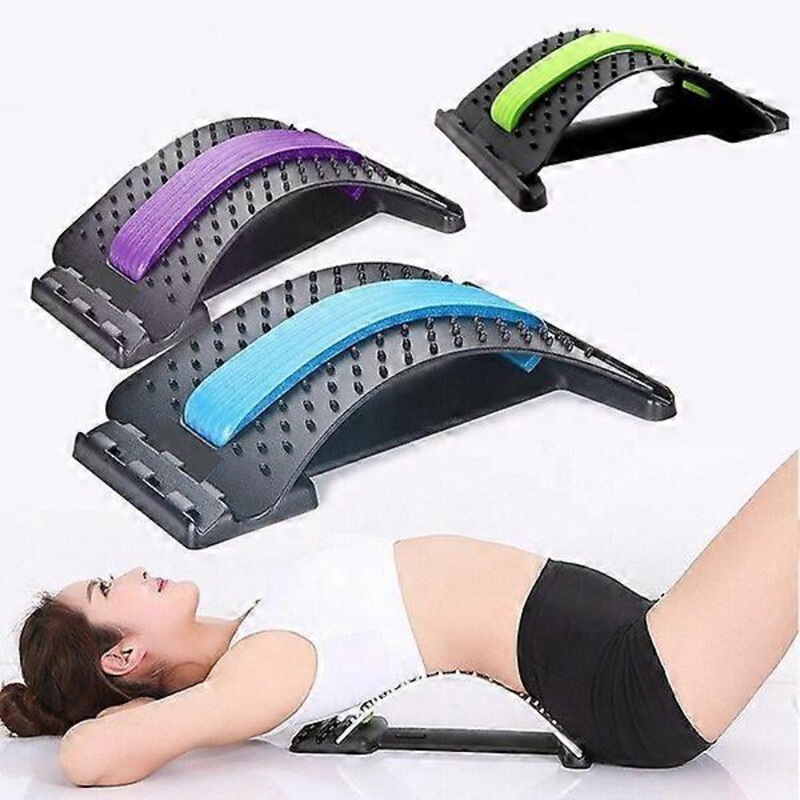 Back stretching device, 3 levels of stretch, usable while sitting or lying down