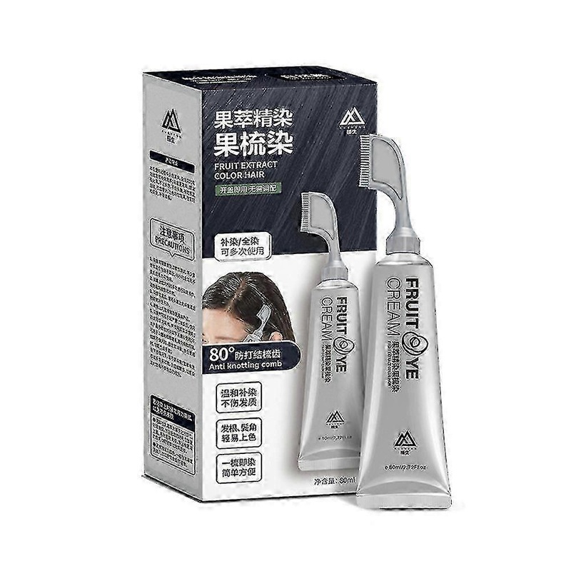 Black Fruit Dyeing Cream, Black Hair Dye For Men Women, Hair Dye