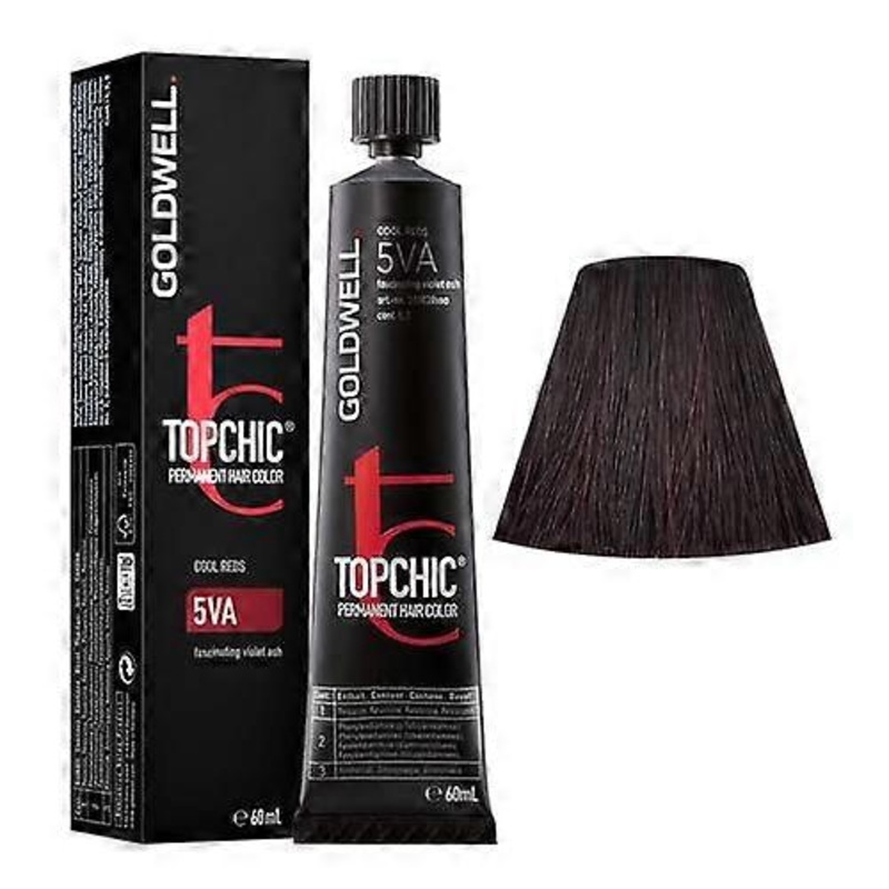 Goldwell Topchic Cool Reds 5VA Permanent Hair Color 60ml