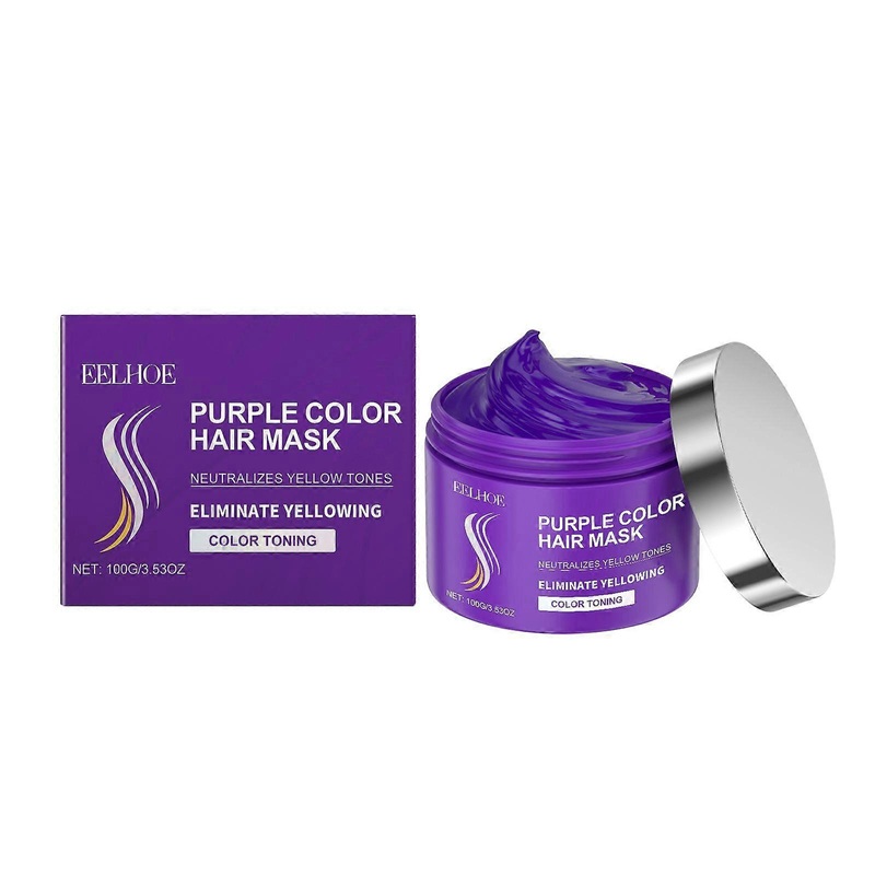Keratin Purple Hair Mask for Vibrant Color, Nourishing, Frizz Control & Shine