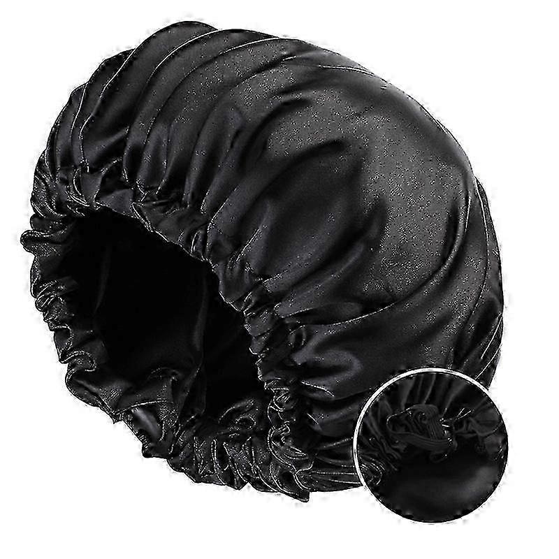 Microwaveable Heated Cap for Deep Conditioning Steam Hair Treatment & Styling Therapy (Black)