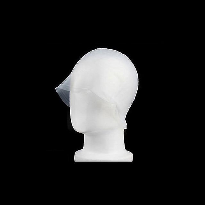 White Professional Reusable Silicon Hair Color Highlighting Cap