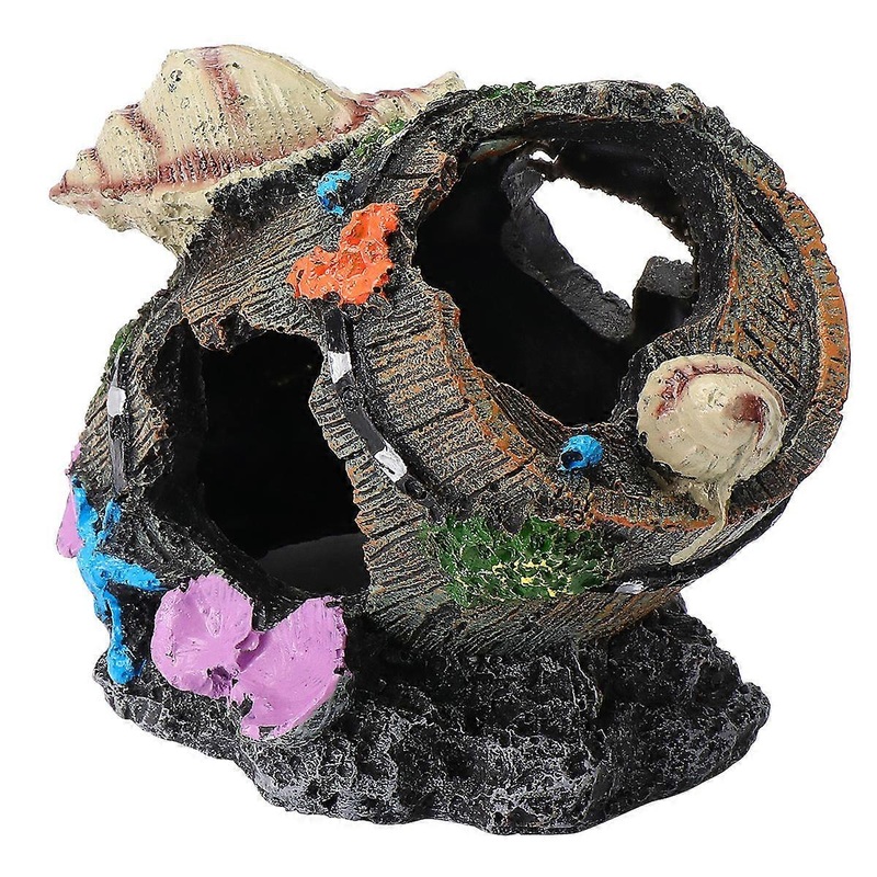 Aquarium Decorative Shelter, Resin Craft for Fish and Shrimp Hiding, Tank Landscaping