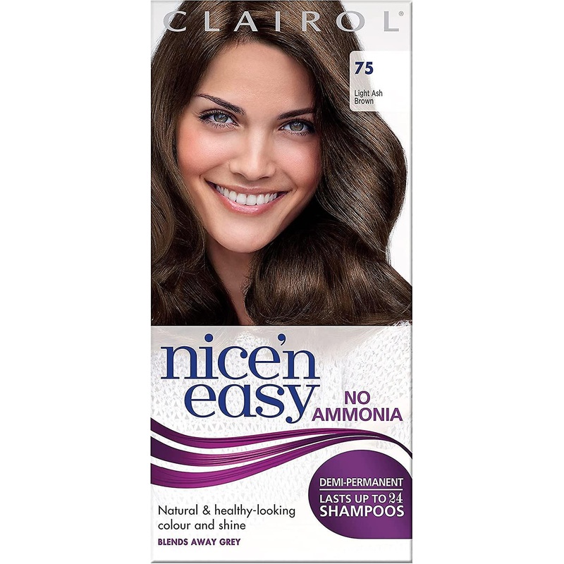 Clairol Nice & Easy Demi Permanent Hair Dye – 75 Light Ash Brown