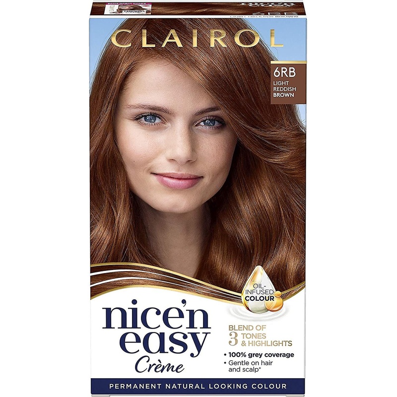 Clairol Nice n Easy Permanent Hair Dye Light Reddish Brown 6RB