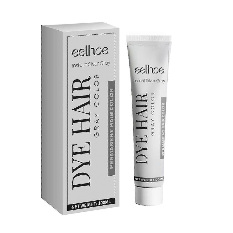EELHOE gray hair cream, natural hair color, long-lasting, no hair damage, easy to color, easy to wash, trendy color hair care agent