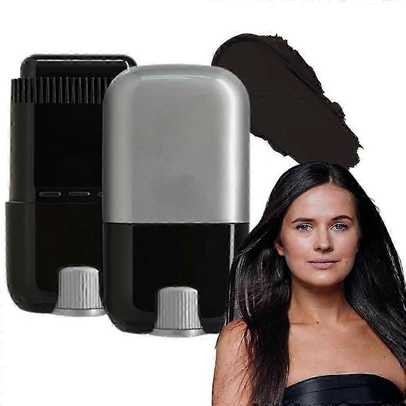 Hair colour stick with built-in comb for easy coverage