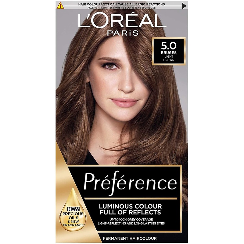 L’Oreal Preference Infinia Natural Hair Colour Dye – 5 Palma Light Brown