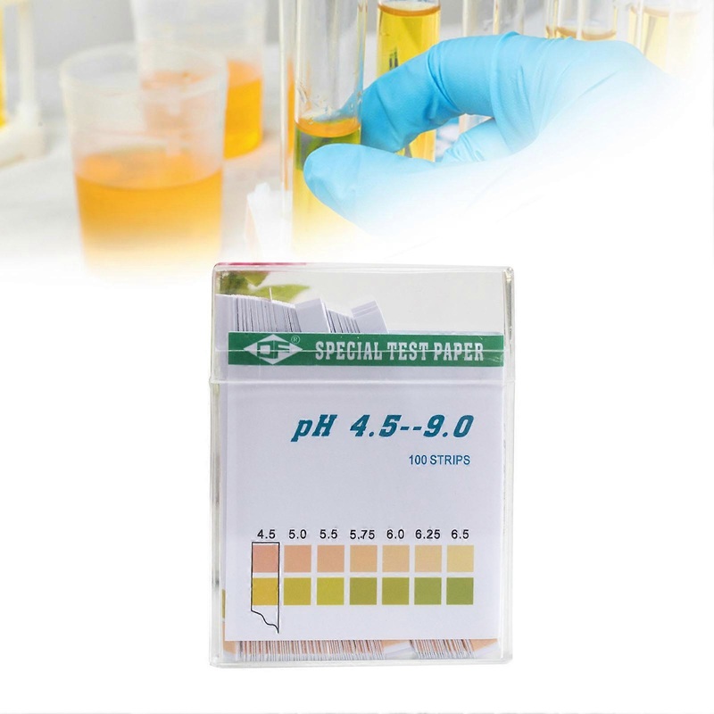 PH Test Paper 2 Color 4.59.0 Quick Testing 100 PH Monitoring Strips with Colour Card for Water