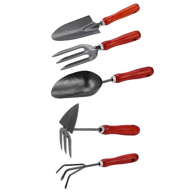 Practical Gardening Rake Set with Stainless Steel Hoe for Home Use Assorted Color