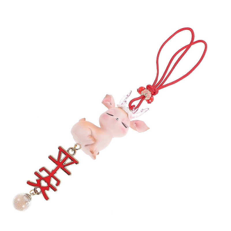 Stylish Car Rear Mirror Deer Pendant, Ideal for Creative Vehicle Decor