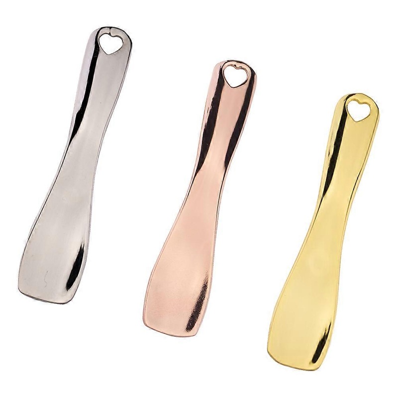 3pcs Skincare Spoon for Cream Mixing & Facial Massage Zinc Alloy Cosmetic Scoop Tool for Makeup & Skincare Products