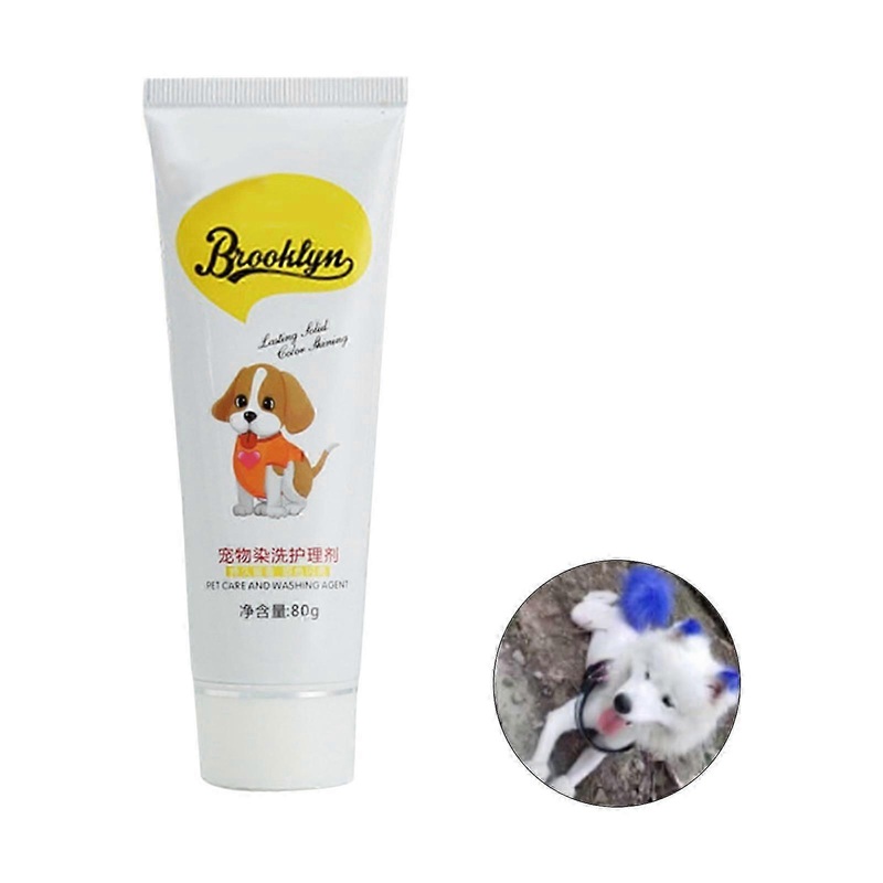 80g Semi Permanent Pet Dye Cream High Pigmented Colorful Dog Hair Bright Coloring Dyestuff Pigment Supplies for Home QinHai!ZZ19