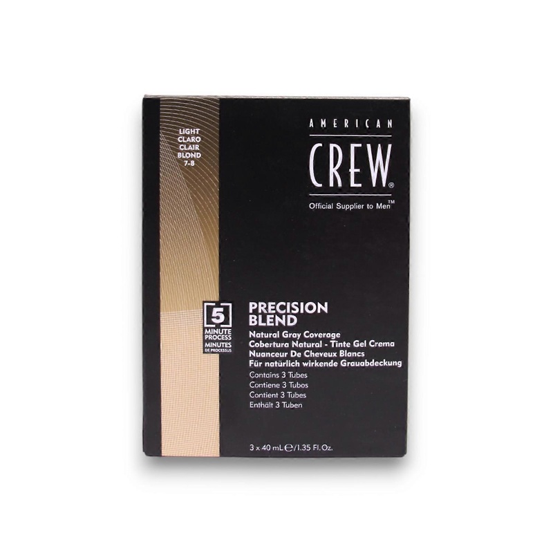 American Crew, Precision Blend, Semi-Permanent Hair Dye, 7-8 Light, 3x, 40 ml