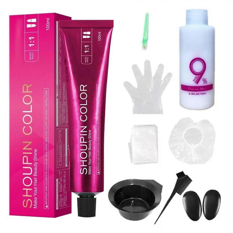 Damage-Free Semi-Permanent Hair Color Dyes Set Professional Hair Color Cream