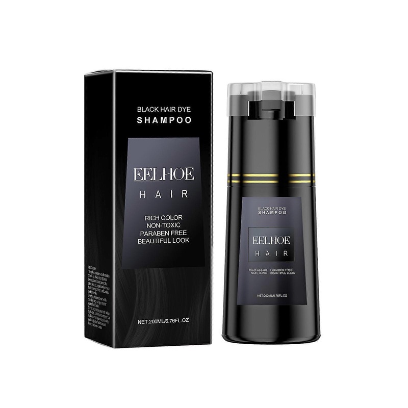 Hair Dye Shampoo, 3 in 1 Hair Dye Shampoo for Gray Coverage, Hair Instant Dye Shampoo for Men & Women