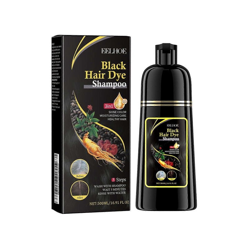 2025 Latest Model  Hair Dye Shampoo, Polygonum Multiflorum Essence Black