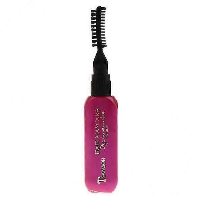 2xDisposable Hair Color Chalk Dye Tint Highlight Streak Mascara Rose Red