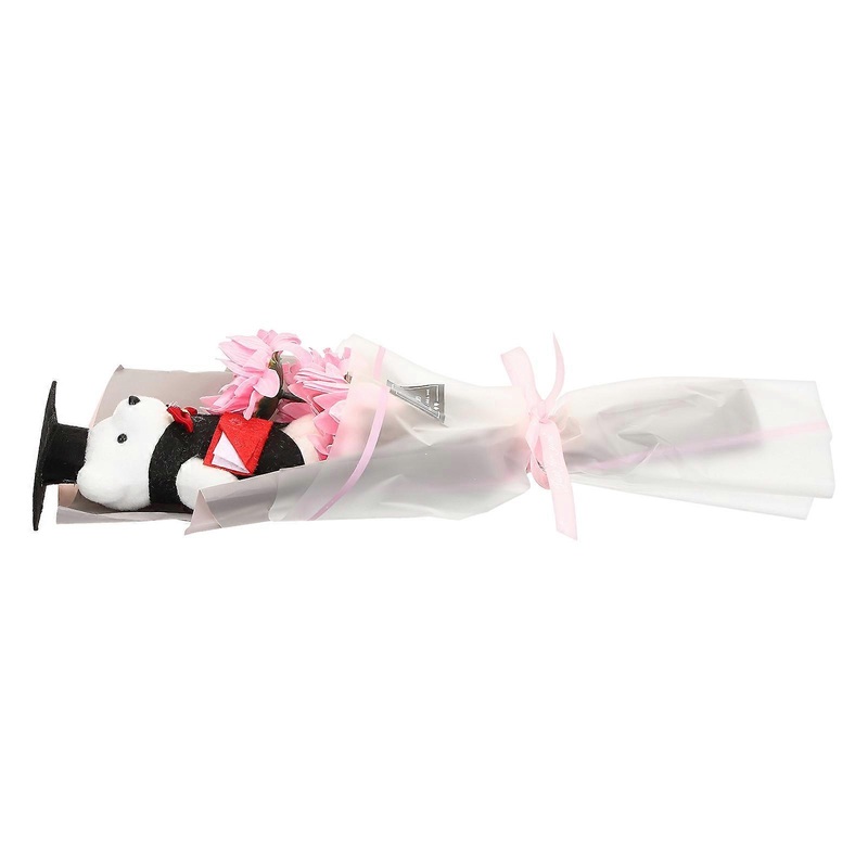 Amosfun Bear Bouquet for Graduation, Fine Craftsmanship Decorative Item