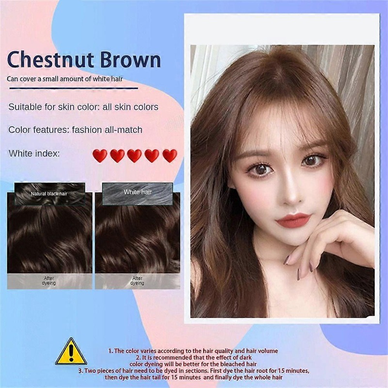 Bubble Dye Shampoo Natural Organic Permanent Dying Long Lasting Hair Dye Shampoo