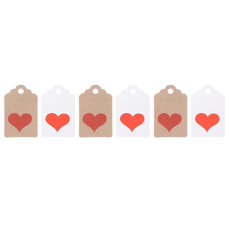 Decorative Heart Tags Enhancing Gifts, Cakes, and Event Accessories