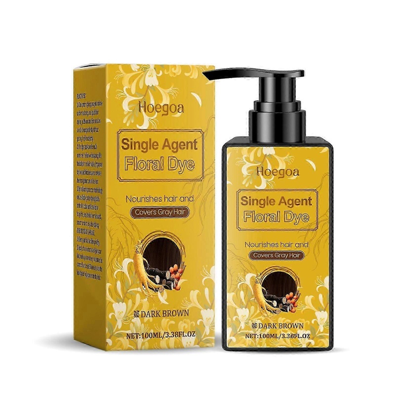 Hair Dye Shampoo 3 In 1, Instant Natural Hair Color Shampoo for Women & Men, Hair Dye Shampoo , Root Touch Up for All Hair Types, 100ML