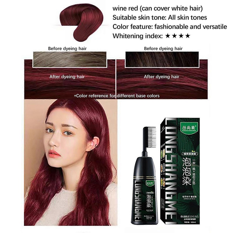 Plant Hair Tint , Hair Color For Gray Hair Coverage , Instant Natural Hair Tint For Women And Man PU7938