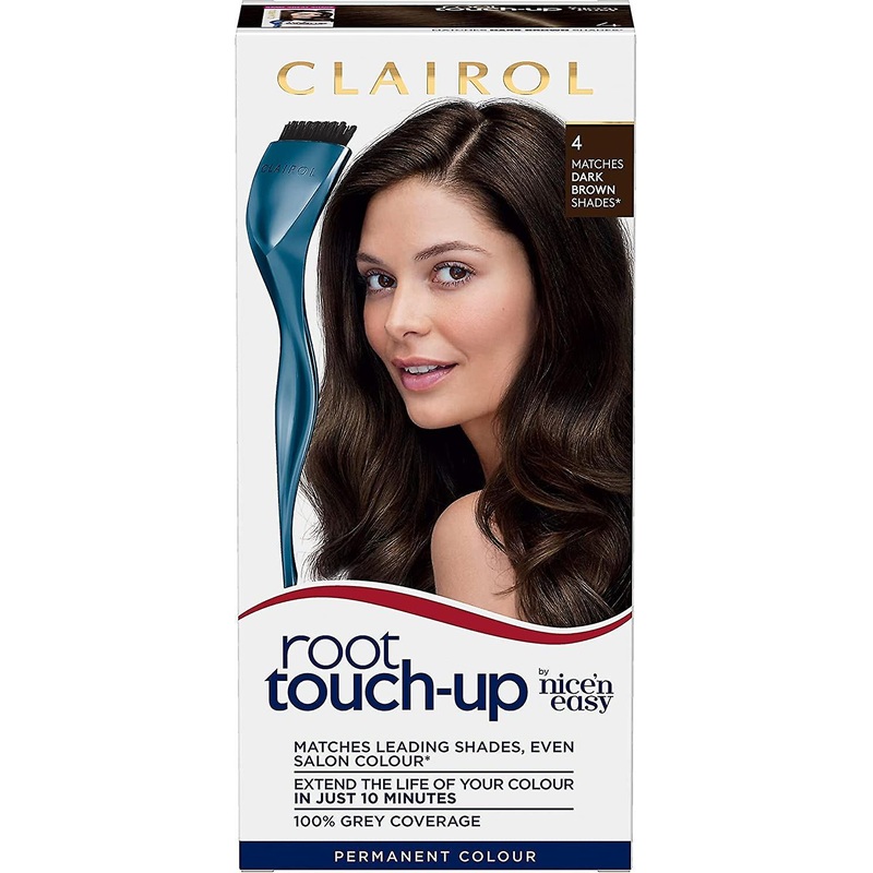 Clairol Nice & Easy Root Touch Up 4 Dark Brown Permanent Hair Dye