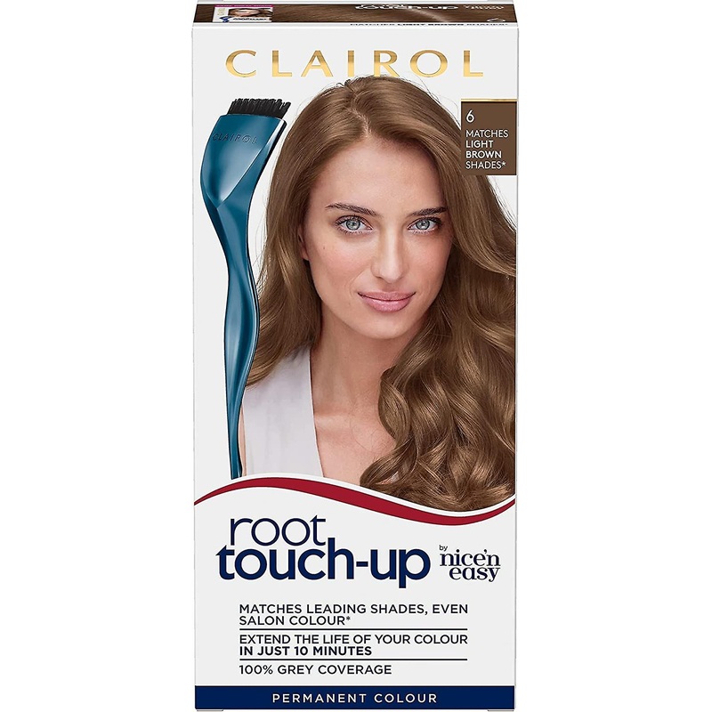 Clairol Nice & Easy Root Touch Up Permanent Hair Dye 6 Light Brown