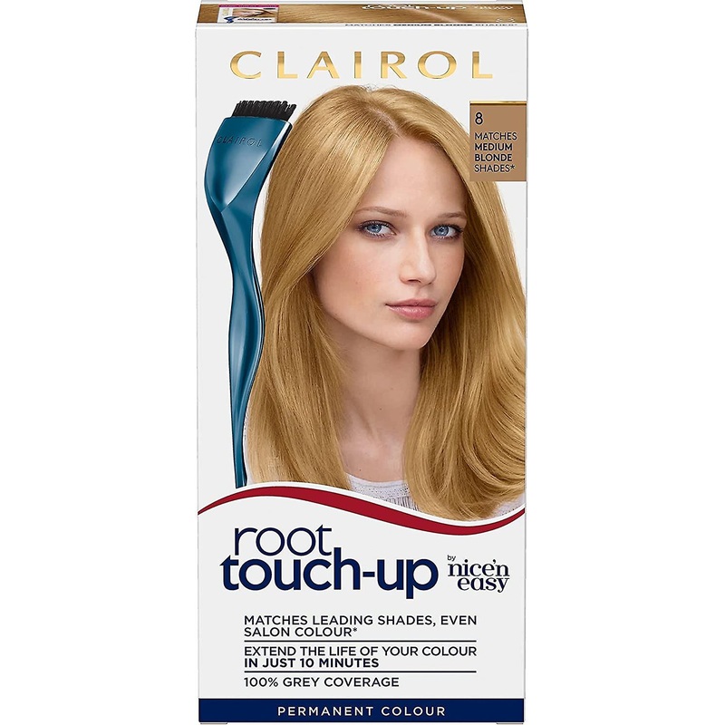 Clairol Nice & Easy Root Touch Up Permanent Hair Dye 8 Medium Blonde